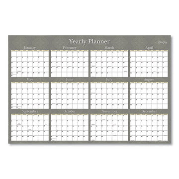 Blue Sky® Adrianna Laminated Erasable Wall Calendar, 36 X 24, White-taupe Sheets, 12-month (jan To Dec): 2022 freeshipping - TVN Wholesale